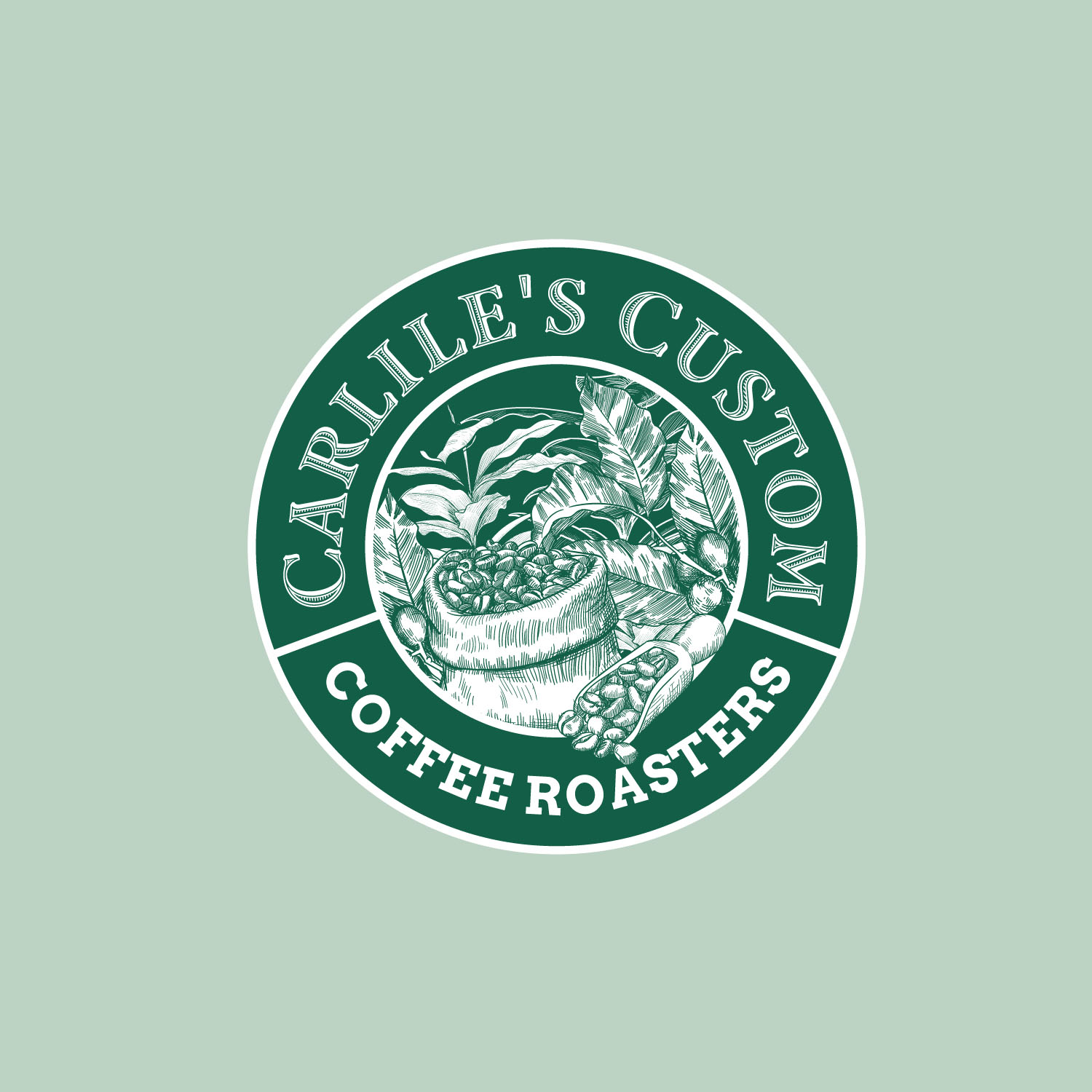 Logo Design For Carliles Custom Coffee Roasters