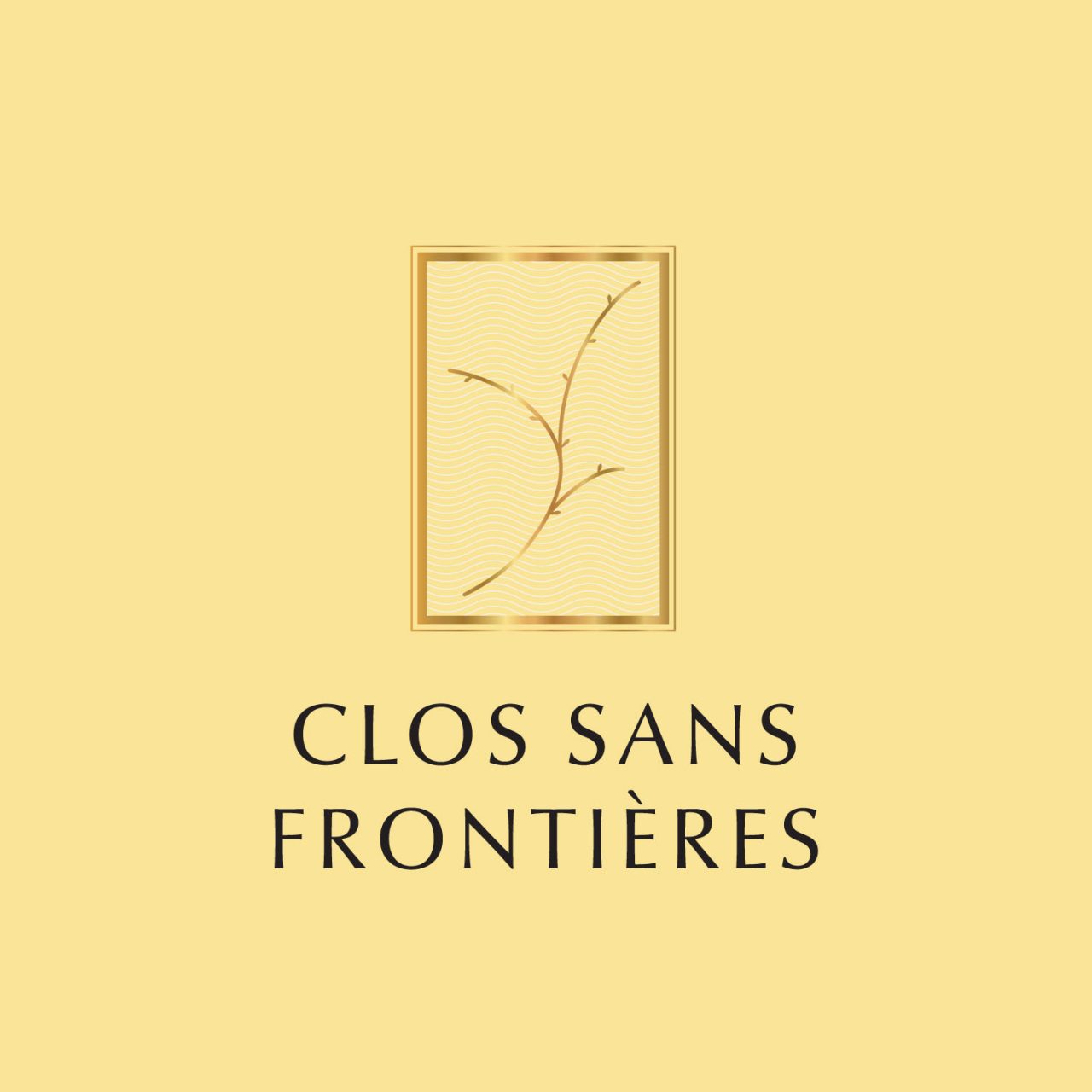 Logo Design for Clos Sans Frontieres Winery