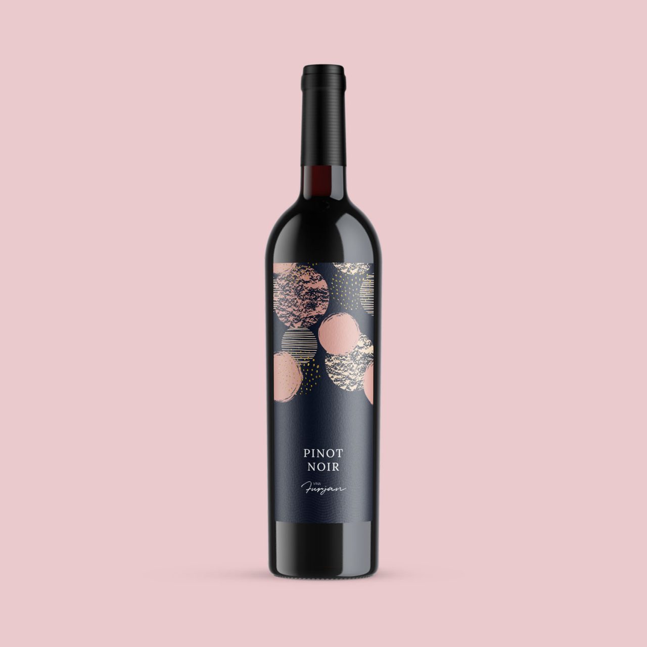Wine Label Design for croatian Pinot Noir