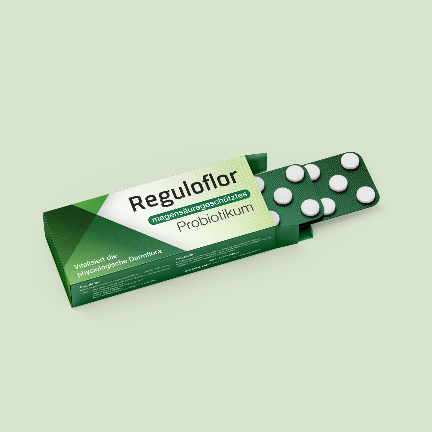 Product Label Design for Reguloflor Probiotic