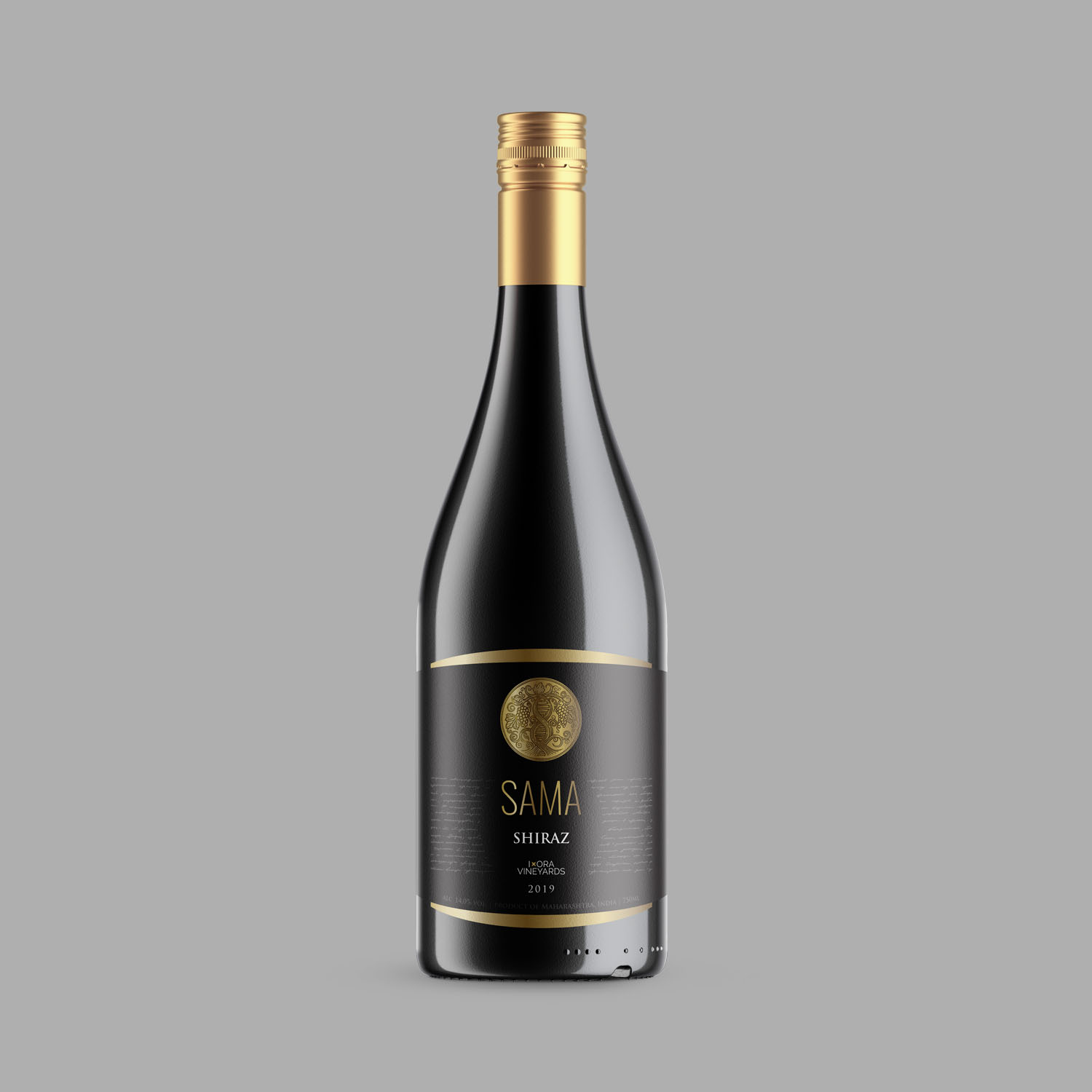 Label design for shiraz wine